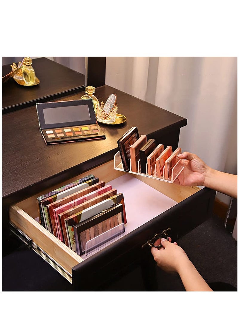 Arabest - 2 Pack Eyeshadow Makeup Palette Organiser, 7 Section Makeup Palette Tray Makeup Organiser - Image 1