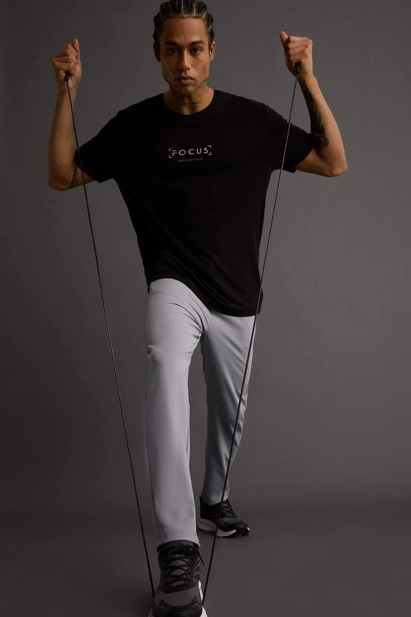 DeFacto Standard Fit Crew Neck Printed Short Sleeve T-Shirt