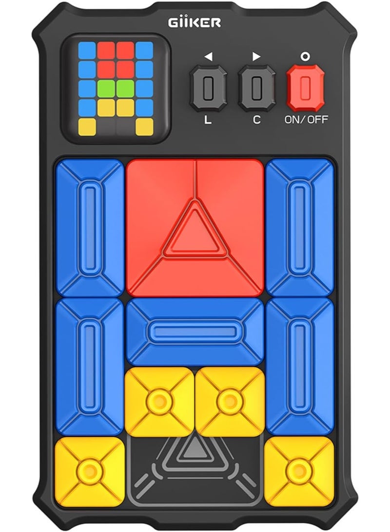 GiiKER Super Slide Puzzles Brain Games,500+Level Slide IQ Puzzles Game,Handheld Educational Family Day Toys,Leisure Travel Relaxation Stress Toys,Gifts for Kids of All Ages - Image 1