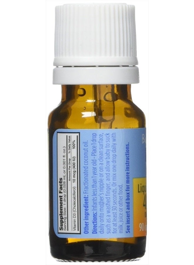 Ddrops Baby 400 Iu Vitamin D3 Drops, 90 Count (Pack of 3) - Image 3