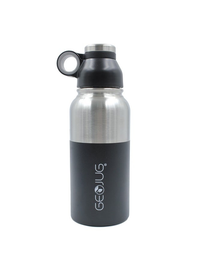 Brentwood - Geojug G1032Bk Water Bottle Stainless Steel Vacuum Insulated32 Ozblack - Image 1