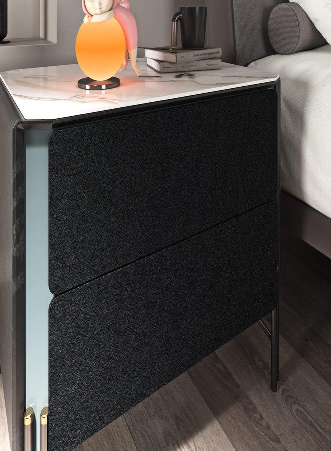 FunStick Self Adhesive Felt Fabric for Crafts - 15.8"x78.8" Velvet Fabric Roll - Soft Velvet Drawer Liners for Dresser & Jewelry Box - Black Felt Sheets - Peel & Stick Wallpaper for Cabinets & Shelves - Image 3