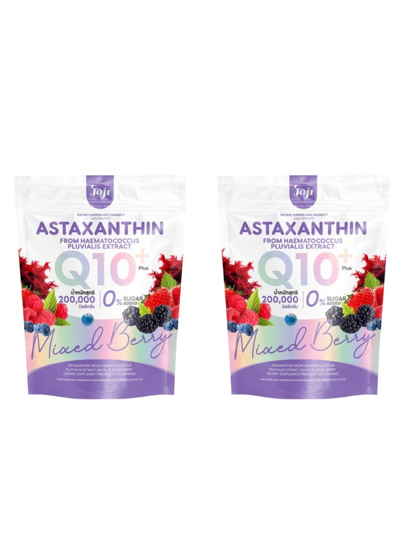 JOJI Pack of 2 Astaxanthin Q10 Plus Mixed Berry Flavor 10 Sachets - Image 1