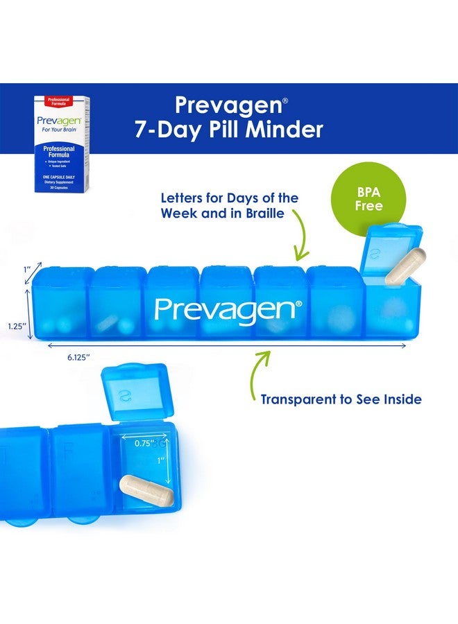 Prevagen بريفاجين تركيبة احترافية 40 ملغ، 30 كبسولة مع أبوأكوارين وفيتامين د ومساعد لتذكير الحبوب لمدة 7 أيام - Image 2