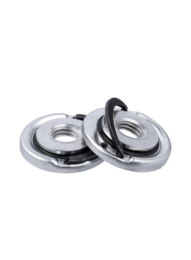 Yakumuz 2Pcs Quick Change Angle Grinder Flange Nuts Yakumuz 5/8-11 Grinder Nut Replacement Lock Nuts Grinder Locking Nuts for Angle Grinder Parts 5/8"-11 Thread - Image 2