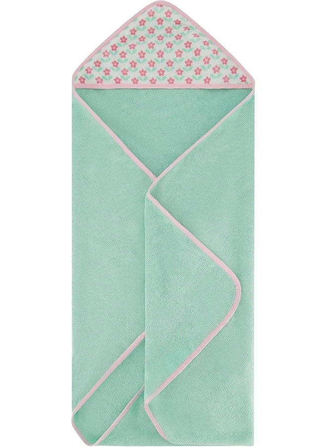 Cudlie Buttons & Stitches Baby Girl 3 Pack Rolled/Carded Hooded Towels In Bless This Baby Print - Image 5