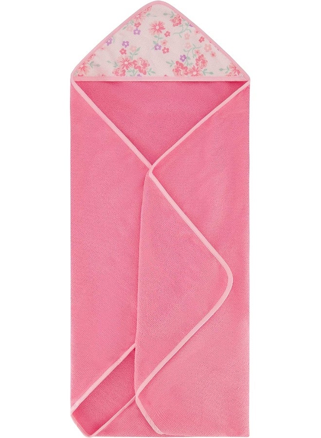 Cudlie Buttons & Stitches Baby Girl 3 Pack Rolled/Carded Hooded Towels In Bless This Baby Print - Image 3