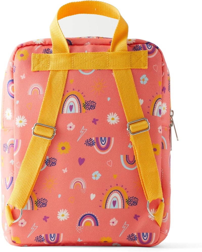 PLANETBOX Lunch Tote Bag – Peach Rainbow Edition 2-in-1 Convertible Backpack Lunch Tote with Adjustable Straps, Pockets & Water-Resistant Interior – Durable, BPA-Free, and Machine Wash Safe - Image 2