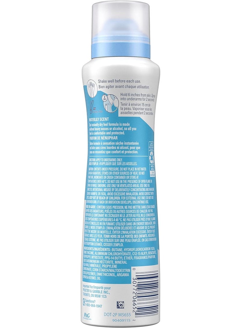 Secret Dry Spray Women's Antiperspirant Deodorant, Nurturing Waterlily and Argan Oil 116 gm 2PC - Image 3