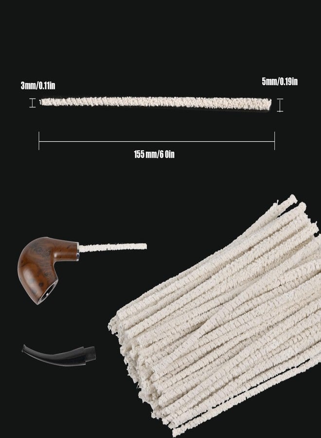 aesxniy 100 Pieces of 6-Inch Conical Pipe Cleaner, Made of Pure Cotton Without Falling Debris, Used for Removing Tar, Resin, and Dust - Image 5