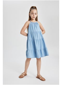 DeFacto Girl Sleeveless Denim Dress  - Image 4