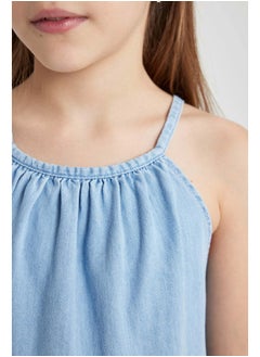DeFacto Girl Sleeveless Denim Dress  - Image 3