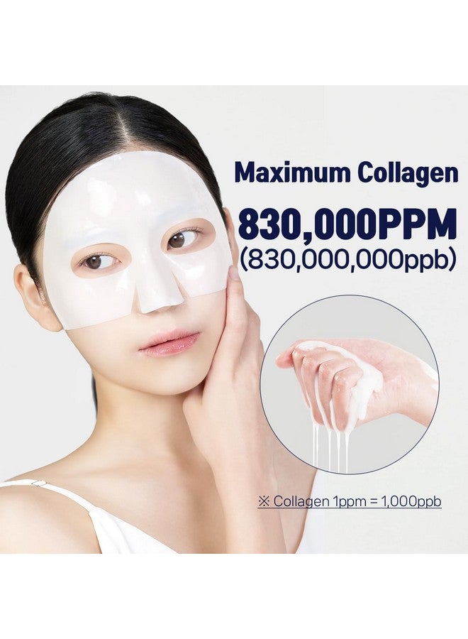 WELLDERMA Sapphire Collagen Face Mask 4ea - Overnight Hydrating & Firming Korean Hydrogel Mask with High Norwegian Collagen Content - Deep Absorption, Moisturizing, Elasticity Boost for All Skin Types - Image 2