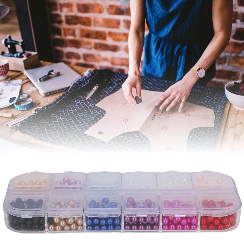 Round Shape Faux Pearl Beads No Hole Artificial ABS Beads Clothing Jewelry DIY AccessoriesType 3 (600Pcs) - Image 5
