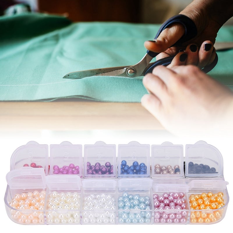 Round Shape Faux Pearl Beads No Hole Artificial ABS Beads Clothing Jewelry DIY AccessoriesType 3 (600Pcs) - Image 4