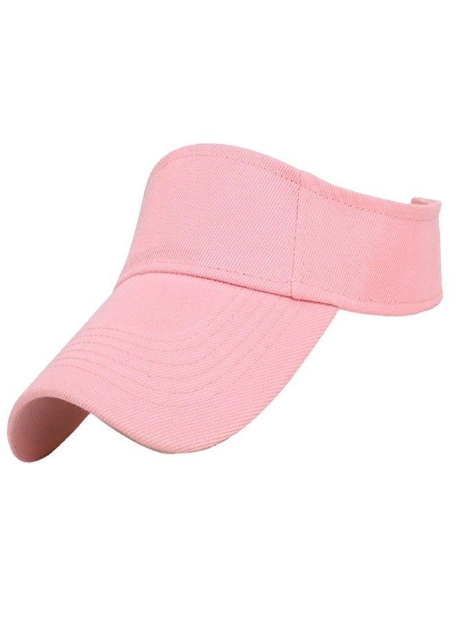 CXQRR Toddler Sun Visor Girls Age 2-6, Kids Beach Visor Summer UV Protection Sport Cap for 6-12T Pink - Image 1