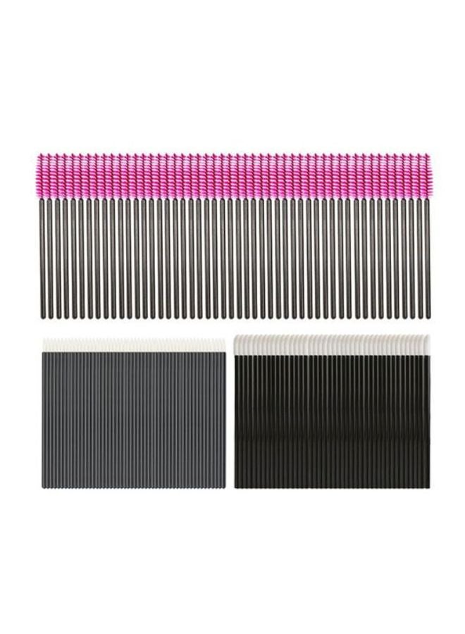CYTHERIA 150-Piece Disposable Eyelash Mascara Wands Brushes Black/White/Pink - Image 1
