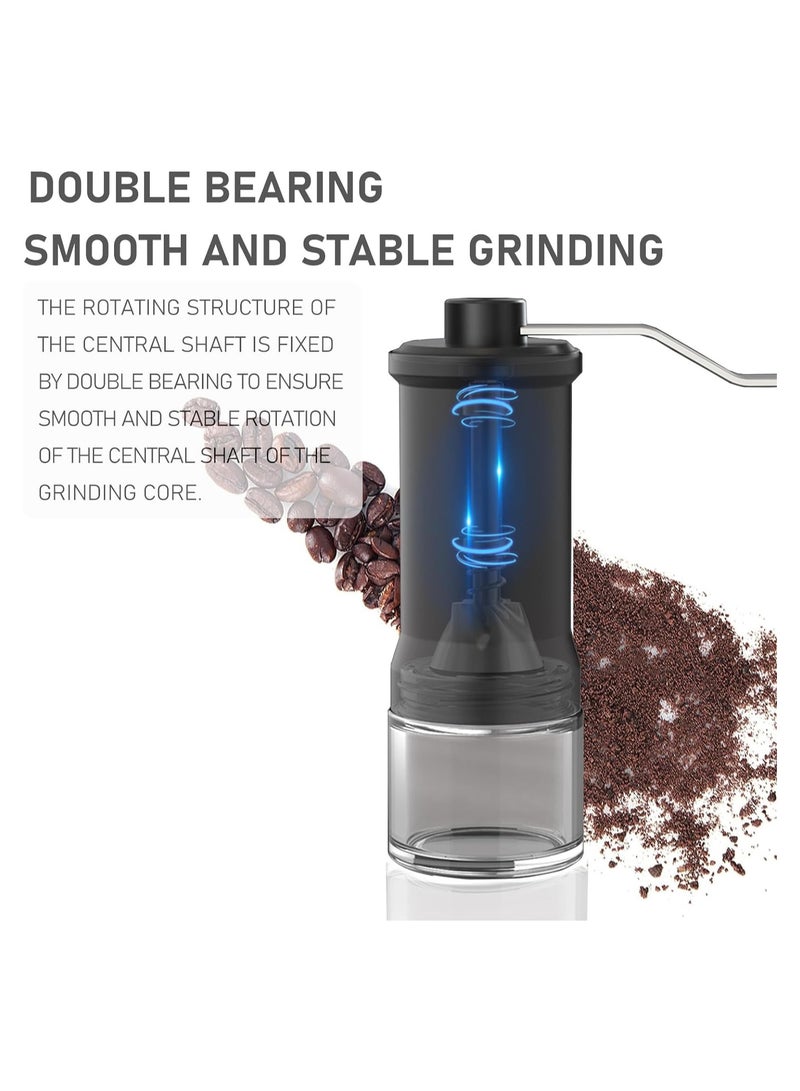 SOLARAE Portable Manual Coffee Grinder - 5 Adjustable Coarseness Settings - Espresso, Drip, French Press, and Pour Over - Perfect for Home, Camping, Travel - Image 4