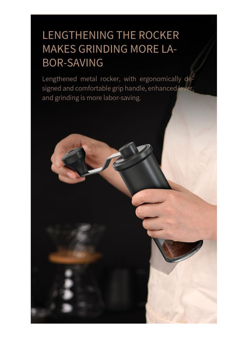 SOLARAE Portable Manual Coffee Grinder - 5 Adjustable Coarseness Settings - Espresso, Drip, French Press, and Pour Over - Perfect for Home, Camping, Travel - Image 5