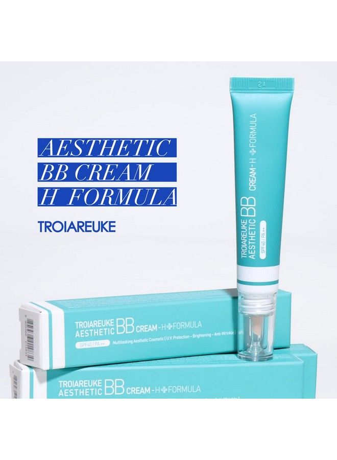 TROIAREUKE Aesthetic Bb Cream H+ Formula (22 Beige) Spf40 Pa++ Lightweight Blemish Balm Tinted Moisturizer With Medium Coverage Lasting Foundation Makeup Base For Dry Skin | Korean Beauty Makeup - Image 3
