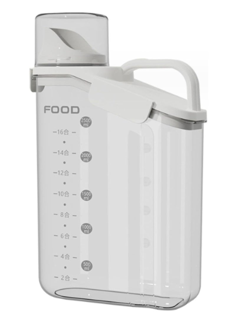 Sealed Pet Food Storage Container, Airtight Plastic Dog Food Storage Bucket With Measuring Cup And Handle Design - Image 1