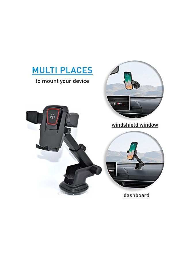 S-TOP High Intelligent Wireless Car Charger Phone Holder, 15W Fast Charging, Auto Rotating, Compatible with Foldable Phones (Gray) - Image 3