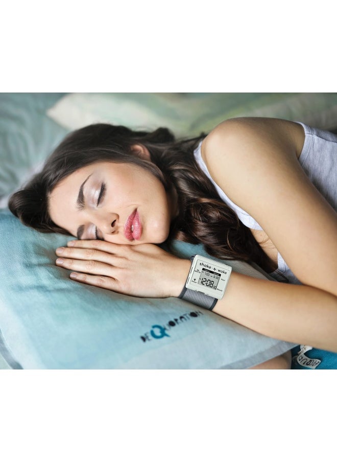 Tech Tools - Techtools Vibrating Alarm Clock Shake N Wake Silent Alarm Wristband Watch Upgraded Version With Dual Alarms - Image 1