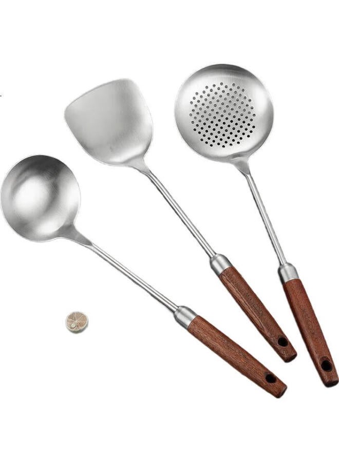 MAX COOK Meichun (Maxcook) Spatula, 304 Stainless Steel Spatula, Ebony Wood Spatula, Thickened Cooking Spatula Mccu4214 - Image 1
