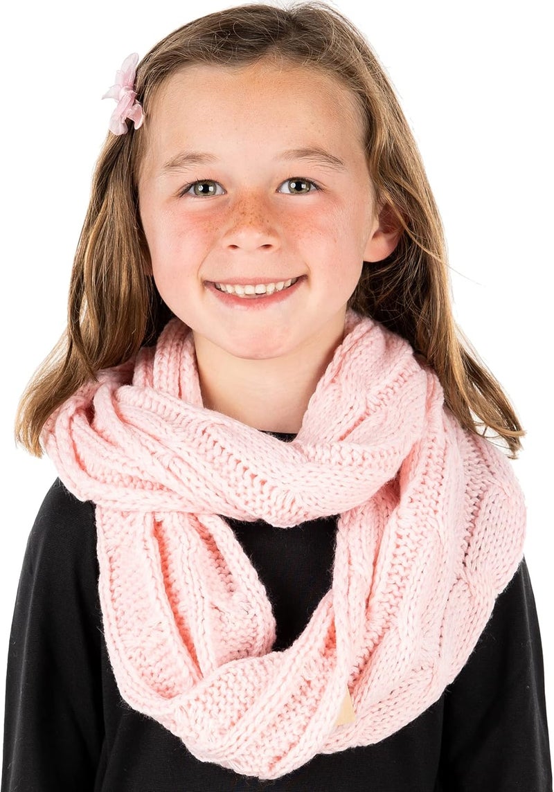 Funky Junque Kids Winter Scarf – Toddler Girl Neck Warmer, Baby Infinity Scarf, Warm Balaclava for Kids, Soft Girls Scarves - Image 3
