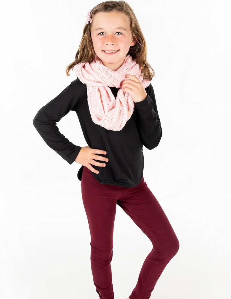 Funky Junque Kids Winter Scarf – Toddler Girl Neck Warmer, Baby Infinity Scarf, Warm Balaclava for Kids, Soft Girls Scarves - Image 5
