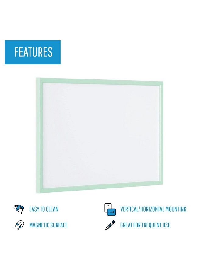 MasterVision Pastel Collection Magnetic Dry Erase Whiteboard Green Colored Mdf Frame 15.75" X 11.81" - Image 4