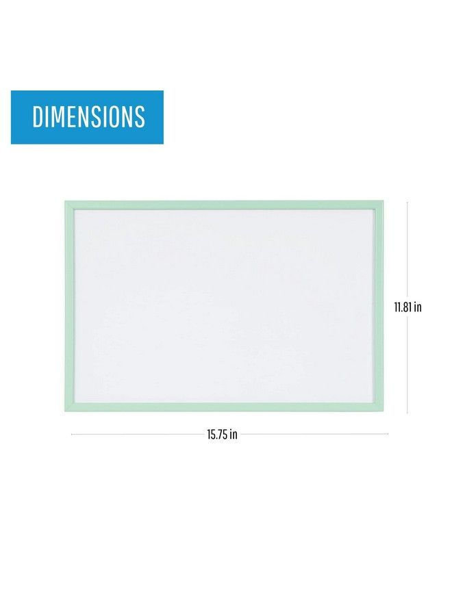 MasterVision Pastel Collection Magnetic Dry Erase Whiteboard Green Colored Mdf Frame 15.75" X 11.81" - Image 3