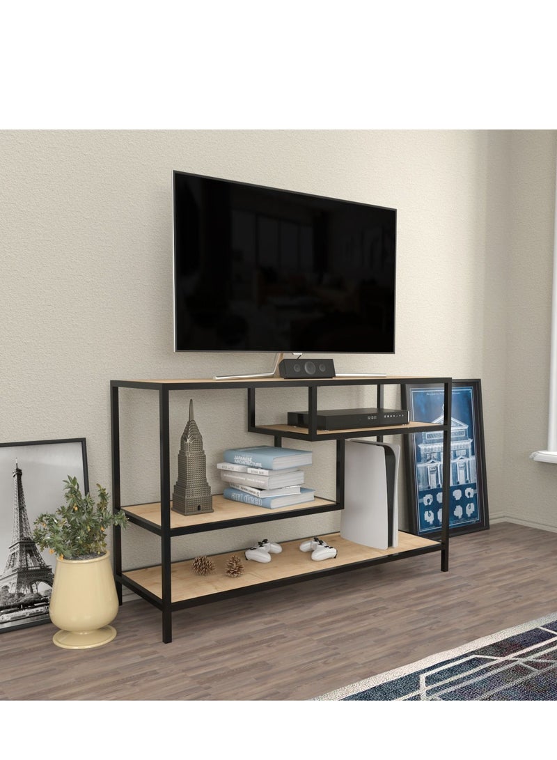Home gallery 120 cm Wide Tv Stand - Black - Image 1