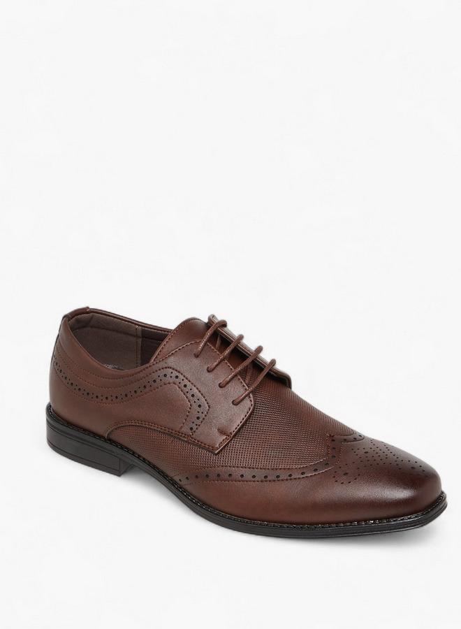 ال بي ال من شو اكسبرس أحذية رجالية برباط من جلد الدانتيل - Image 1