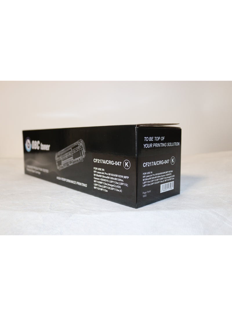 OBC Compatible Black Laser Toner Cartridge Replacement for HP CF217A and Canon CRG-047. Prints up to 1600 pages with crisp print quality and reliable performance. - Image 3
