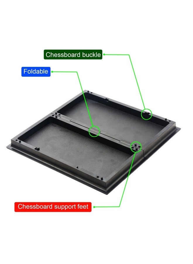 QuadPro Magnetic Travel Checkers Board Game Set with Folding Board Family Educational Toys for Kids and Adults - Image 5