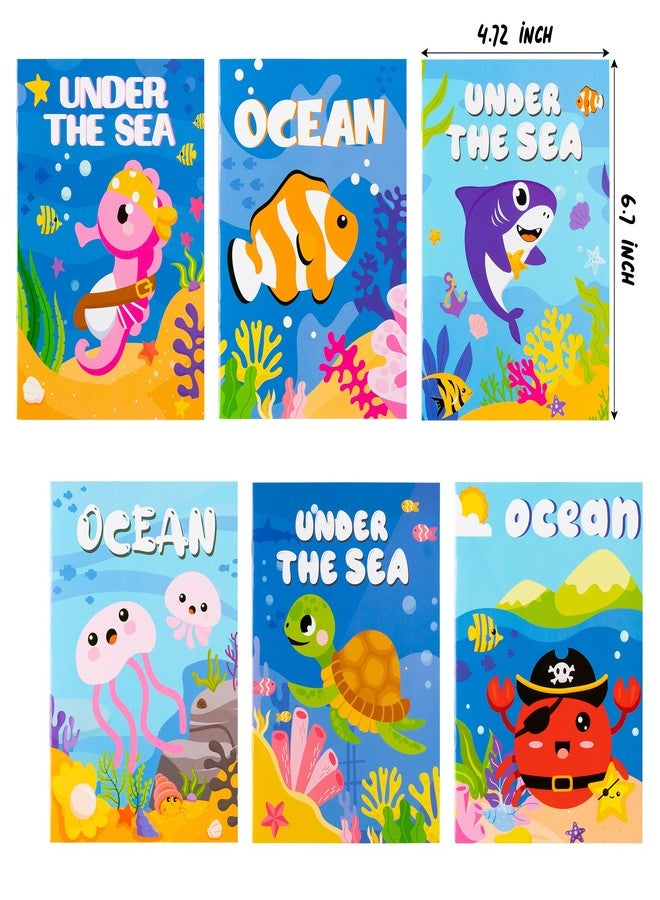 ANGOLIO 24Pcs Ocean Animals Coloring Books Bulk for Kids Mini DIY Art Drawing Book Set for Shark Seahorse Jellyfish Under The Sea Animal Theme Kindergarten School Classroom Rewards Goodie Bag Filler - Image 2