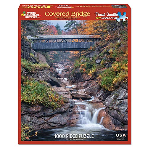 White Mountain Puzzles Covered Bridges, 1000 Piece Jigsaw Puzzle - Image 2