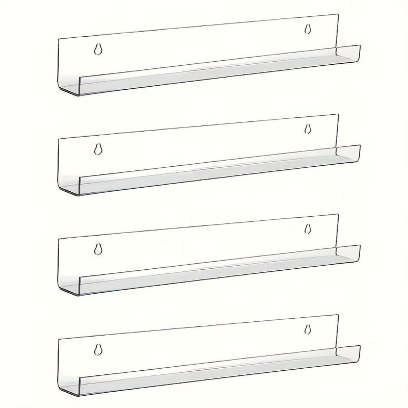 8pcs Acrylic Wall Mounted Record Rack Classic Storage Solution For Vinyl - Image 5