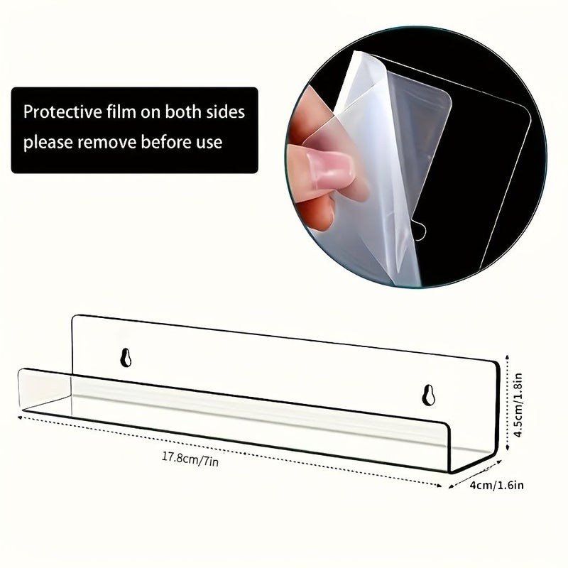 8pcs Acrylic Wall Mounted Record Rack Classic Storage Solution For Vinyl - Image 4