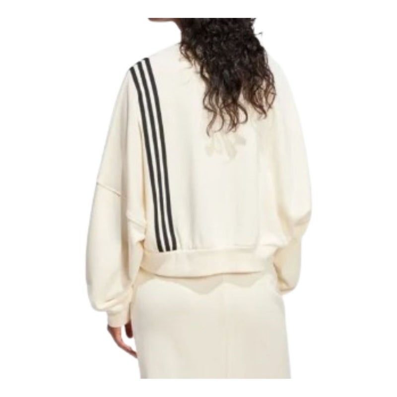 Adidas (WMNS) adidas Adibreak Cropped Sweatshirt Asia Sizing 'White' - Image 2