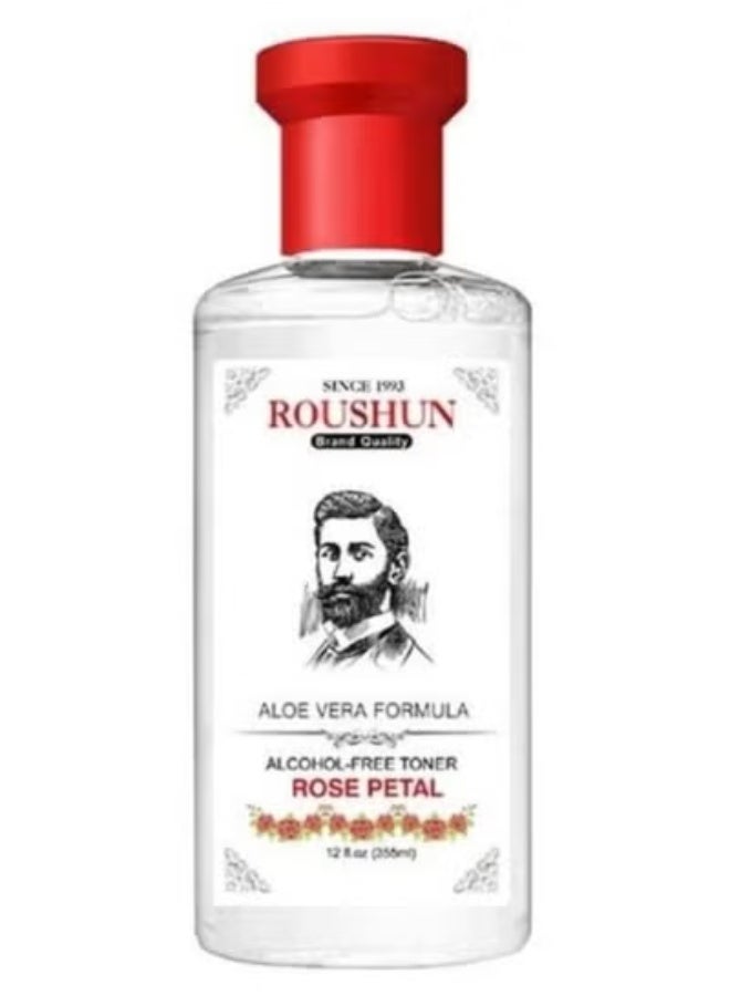 Roushun skin toner 355 ml with aloe vera and rose petals - Image 1