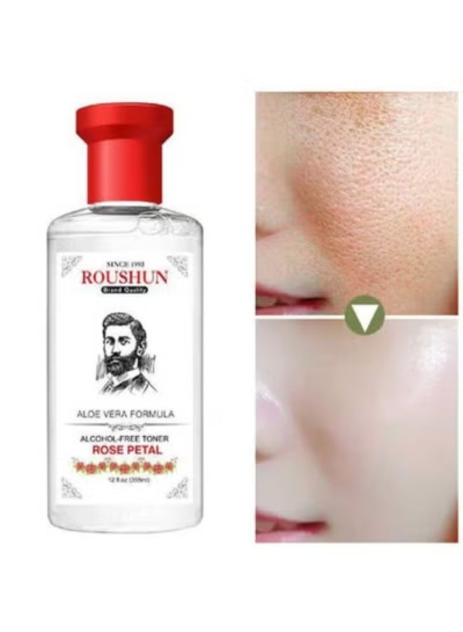 Roushun skin toner 355 ml with aloe vera and rose petals - Image 2