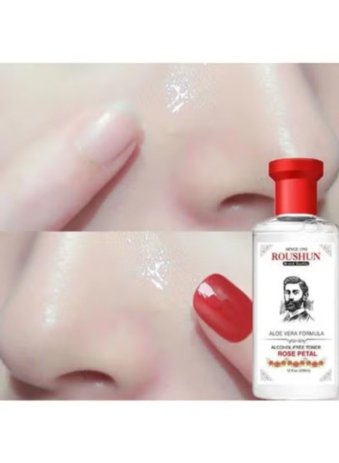 Roushun skin toner 355 ml with aloe vera and rose petals - Image 4