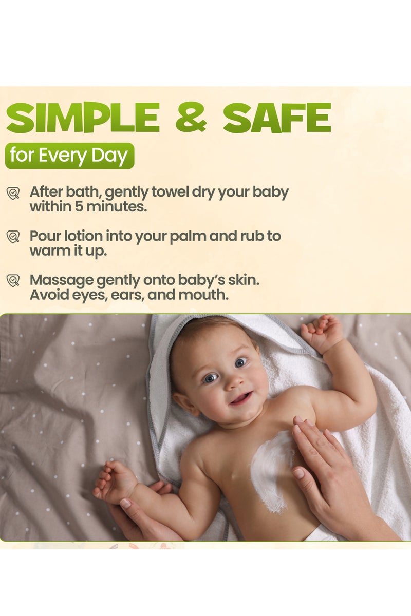 Enfant Organic Double Moisture Lotion 250ML Baby Moisture Lotion Gentle To Nourish & Protect Delicate Skin Contain RICE BRAN OIL And ECOCERT CERTIFIED ARGAN OIL For Deep Nourishment And Long-Lasting, Healthy Looking Skin Dermatologically Tested In Germany Guarantee Safe Product Even For Most Sensitive Skin - Image 4