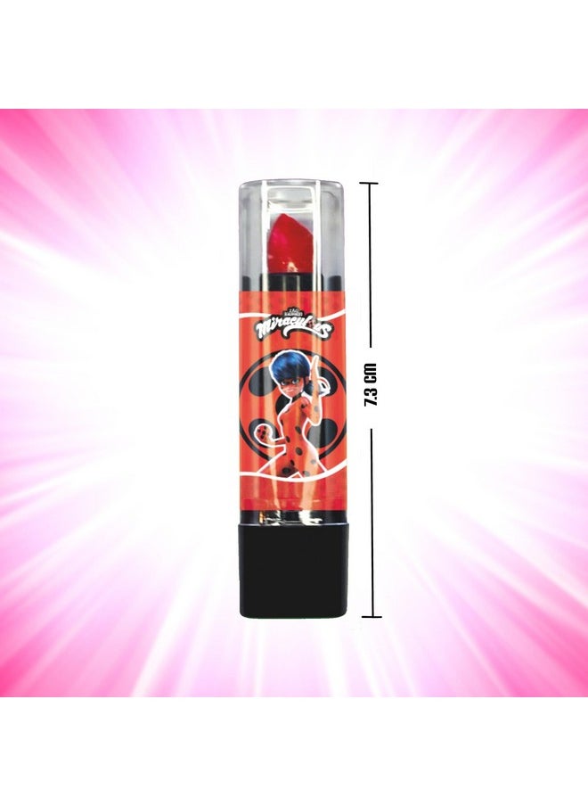 Miraculous Ladybug Cosmetic Lipstick Set For Girls Party Pack With 7 Fruit Scented Color Changing Lipsticks For Kids Every Color Turns Glorious Pink When Applied (Wyncor)  - Image 3