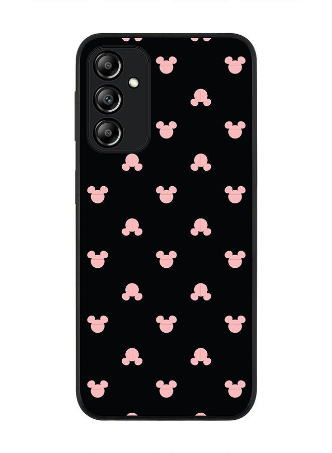Stylizedd Rugged Black edge case for Samsung Galaxy A24 4G, Slim fit Soft Case Flexible Rubber Edges Anti Drop TPU Gel Thin Cover -  Mickey Print - Image 1