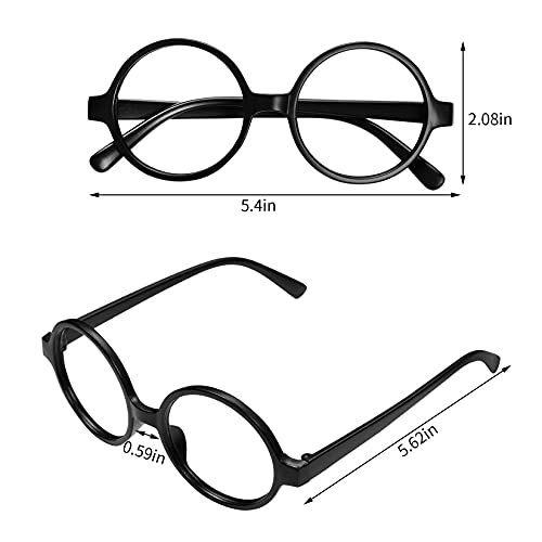 Yolyoo 9 Pieces Chipmunks Costumes Set Chipmunk Ears Headband Round Frame Glasses Knee-High Socks for Halloween Costume - Image 3