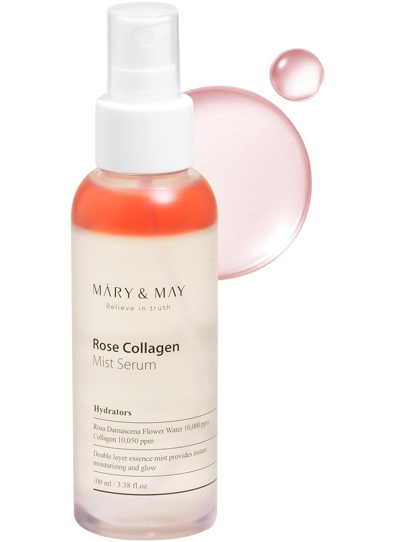 MARY & MAY Rose Collagen Mist Serum 100ml  - Image 2