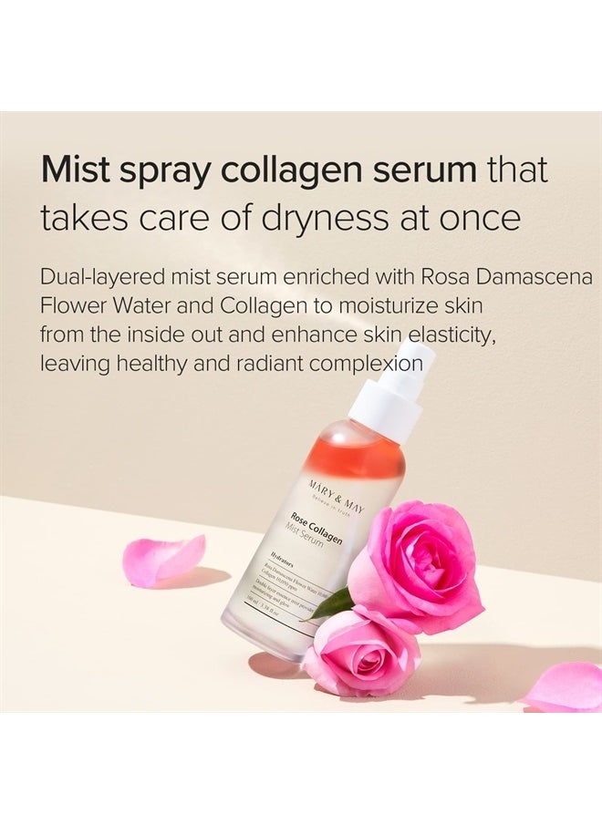 MARY & MAY Rose Collagen Mist Serum 100ml  - Image 4